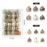 Maxbell 48 Pieces Xmas Tree Hanging Ornaments for Party New Year Decoration Champagne