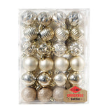 Maxbell 48 Pieces Xmas Tree Hanging Ornaments for Party New Year Decoration Champagne