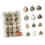 Maxbell 48 Pieces Xmas Tree Hanging Ornaments for Party New Year Decoration Champagne