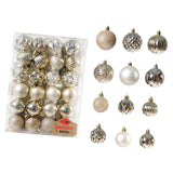 Maxbell 48 Pieces Xmas Tree Hanging Ornaments for Party New Year Decoration Champagne