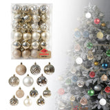 Maxbell 48 Pieces Xmas Tree Hanging Ornaments for Party New Year Decoration Champagne