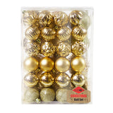 Maxbell 48 Pieces Xmas Tree Hanging Ornaments for Party New Year Decoration Aureate