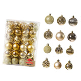 Maxbell 48 Pieces Xmas Tree Hanging Ornaments for Party New Year Decoration Aureate