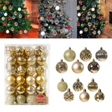 Maxbell 48 Pieces Xmas Tree Hanging Ornaments for Party New Year Decoration Aureate
