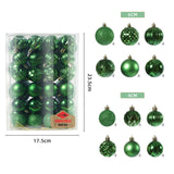 Maxbell 48 Pieces Xmas Tree Hanging Ornaments for Party New Year Decoration Green