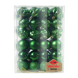 Maxbell 48 Pieces Xmas Tree Hanging Ornaments for Party New Year Decoration Green