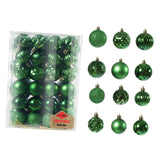 Maxbell 48 Pieces Xmas Tree Hanging Ornaments for Party New Year Decoration Green