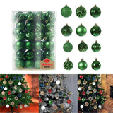 Maxbell 48 Pieces Xmas Tree Hanging Ornaments for Party New Year Decoration Green