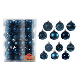 Maxbell 48 Pieces Xmas Tree Hanging Ornaments for Party New Year Decoration Blue
