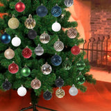 Maxbell 48 Pieces Xmas Tree Hanging Ornaments for Party New Year Decoration Black