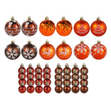 Maxbell 44Pcs Christmas Balls Party Supplies Decorative for Holiday Bedroom Gifts Coffee Style A
