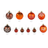 Maxbell 44Pcs Christmas Balls Party Supplies Decorative for Holiday Bedroom Gifts Coffee Style A