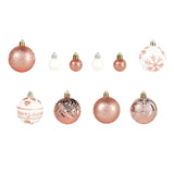 Maxbell 44Pcs Christmas Balls Party Supplies Decorative for Holiday Bedroom Gifts Style A Pink