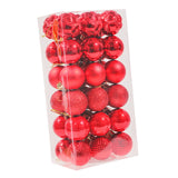 Maxbell 44Pcs Christmas Balls Party Supplies Decorative for Holiday Bedroom Gifts Style B Red