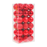 Maxbell 44Pcs Christmas Balls Party Supplies Decorative for Holiday Bedroom Gifts Style B Red