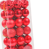 Maxbell 44Pcs Christmas Balls Party Supplies Decorative for Holiday Bedroom Gifts Style B Red