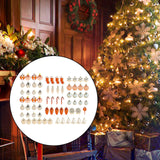 Maxbell 72x Christmas Tree Decorations Ornaments for Holiday Home Decor Aureate with argent