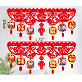 Maxbell Happy New Year Banner Outdoor Chinese Style New Years Eve Supplies Style H