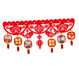Maxbell Happy New Year Banner Outdoor Chinese Style New Years Eve Supplies Style H