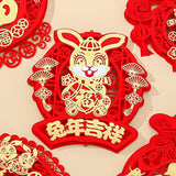 Maxbell Spring Festival Decoration Feng Shui Ornament for Spring Festival Party Rabbit