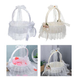 Maxbell Wedding Basket Decorative Practical Romantic for Parties Ceremony Girl A