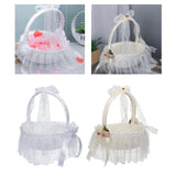 Maxbell Wedding Basket Decorative Practical Romantic for Parties Ceremony Girl A