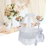 Maxbell Wedding Basket Decorative Practical Romantic for Parties Ceremony Girl A