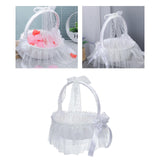 Maxbell Wedding Basket Decorative Practical Romantic for Parties Ceremony Girl A