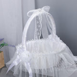 Maxbell Wedding Basket Decorative Practical Romantic for Parties Ceremony Girl A