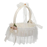 Maxbell Wedding Basket Decorative Practical Romantic for Parties Ceremony Girl B