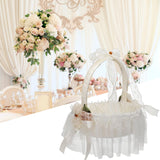 Maxbell Wedding Basket Decorative Practical Romantic for Parties Ceremony Girl B