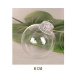 Maxbell 6x Clear Christmas Ball Ornaments Party Supplies for Bedroom Christmas 6cm Argent