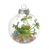 Maxbell 6x Clear Christmas Ball Ornaments Party Supplies for Bedroom Christmas 6cm Argent