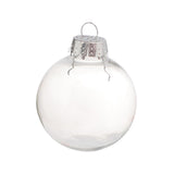 Maxbell 6x Clear Christmas Ball Ornaments Party Supplies for Bedroom Christmas 6cm Argent