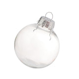 Maxbell 6x Clear Christmas Ball Ornaments Party Supplies for Bedroom Christmas 6cm Argent