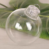Maxbell 6x Clear Christmas Ball Ornaments Party Supplies for Bedroom Christmas 6cm Argent