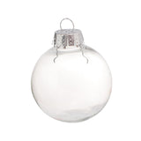 Maxbell 6x Clear Christmas Ball Ornaments Party Supplies for Bedroom Christmas 8cm Argent