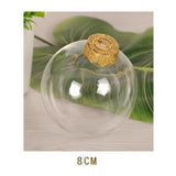 Maxbell 6x Clear Christmas Ball Ornaments Party Supplies for Bedroom Christmas 8cm Aureate