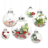 Maxbell 6x Clear Christmas Ball Ornaments Party Supplies for Bedroom Christmas 8cm Aureate