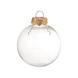 Maxbell 6x Clear Christmas Ball Ornaments Party Supplies for Bedroom Christmas 8cm Aureate