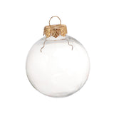 Maxbell 6x Clear Christmas Ball Ornaments Party Supplies for Bedroom Christmas 8cm Aureate