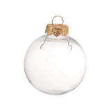 Maxbell 6x Clear Christmas Ball Ornaments Party Supplies for Bedroom Christmas 8cm Aureate