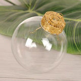 Maxbell 6x Clear Christmas Ball Ornaments Party Supplies for Bedroom Christmas 8cm Aureate