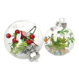 Maxbell 6x Clear Christmas Ball Ornaments Party Supplies for Bedroom Christmas 10cm Aureate