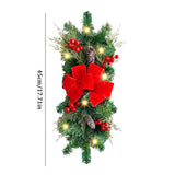 Maxbell Christmas LED Wreath with Light Wall Hanging Wall Christmas Wreath for Yard