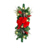 Maxbell Christmas LED Wreath with Light Wall Hanging Wall Christmas Wreath for Yard