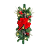 Maxbell Christmas LED Wreath with Light Wall Hanging Wall Christmas Wreath for Yard