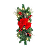 Maxbell Christmas LED Wreath with Light Wall Hanging Wall Christmas Wreath for Yard