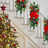 Maxbell Christmas LED Wreath with Light Wall Hanging Wall Christmas Wreath for Yard