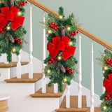 Maxbell Christmas LED Wreath with Light Wall Hanging Wall Christmas Wreath for Yard